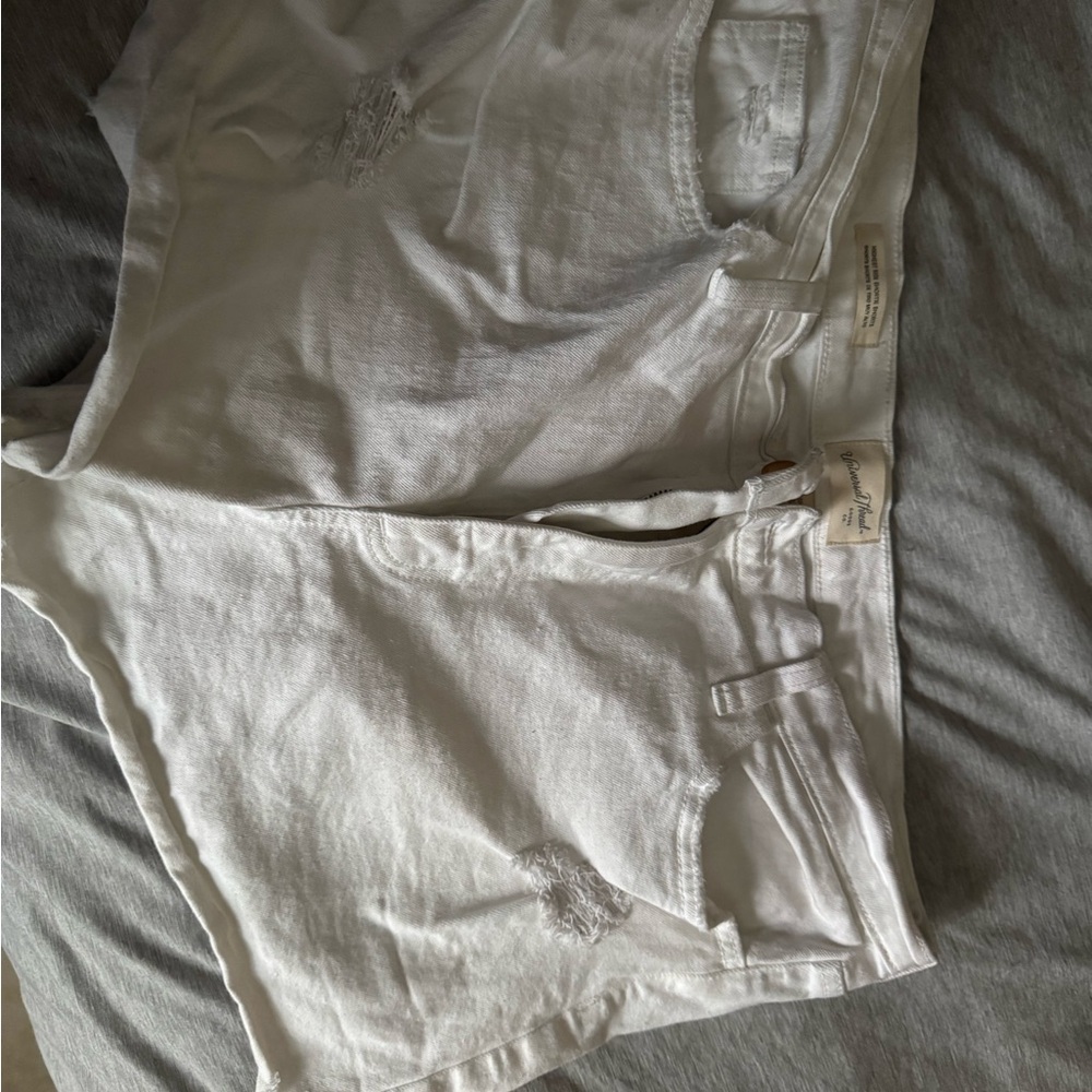 White womens shorts